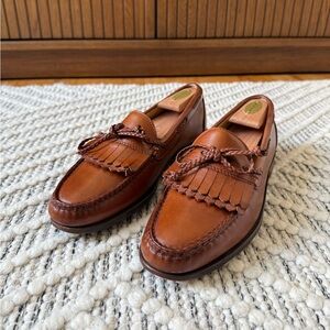 Allen Edmonds Woodstock Kiltie Loafer 8.5D Brown Leather Made in USA
